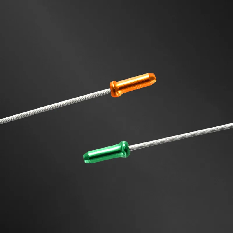 thumbnail image 2 of Cable Caps For Bikes End Tips Brake Cable Cover Cable End Crimps Brake Cable Cover End Tips Aluminum Alloy Bike Cable Guide 2 of 13