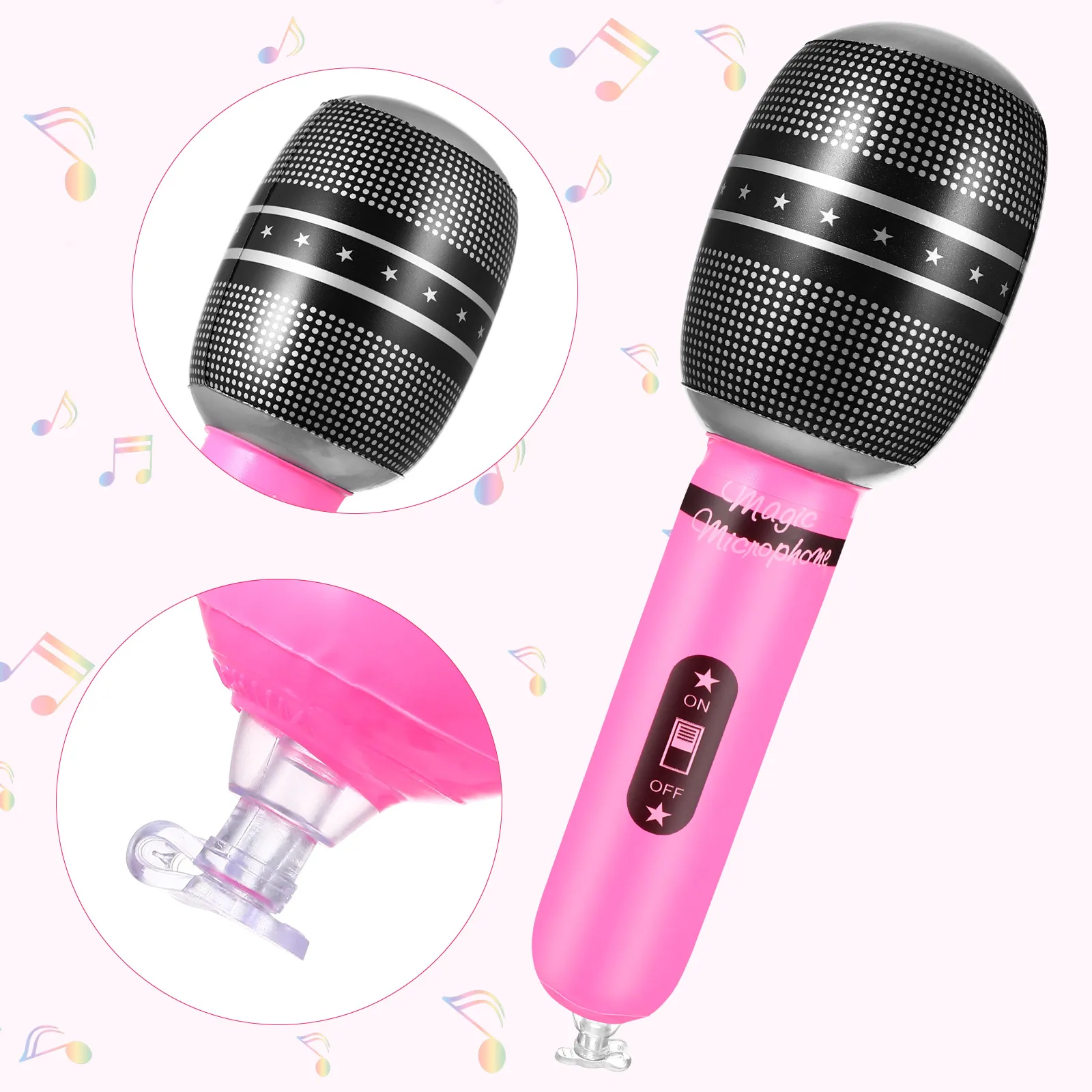 vibration microphone toy Party Favor Microphones 10 Inch Plastic Echo Microphone Toy main image 0