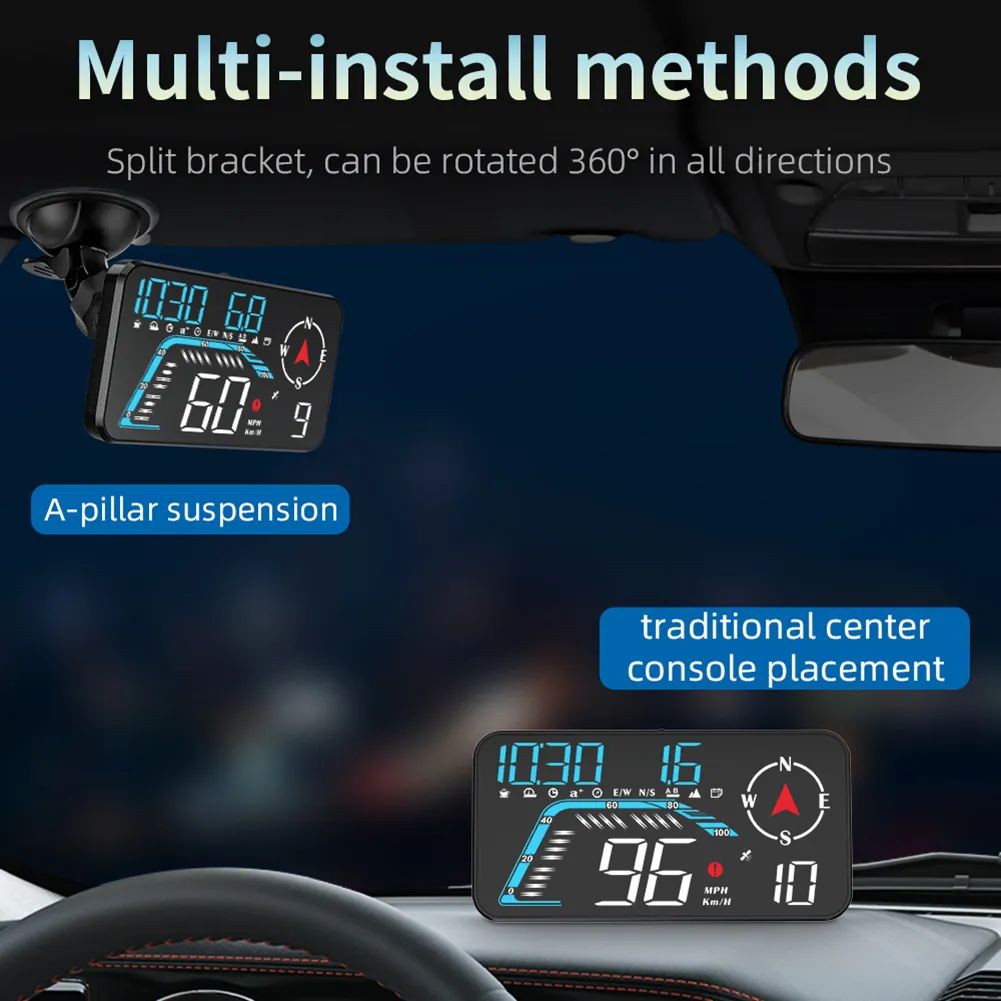 Altitude Display Led Advanced G12 GPS HUD Digital LED Speedometer with Altitude Display for ...