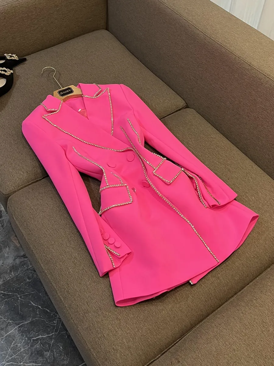 pink blazer dress plus size 19 plus size blazer dresses we're adding to cart in 2022
