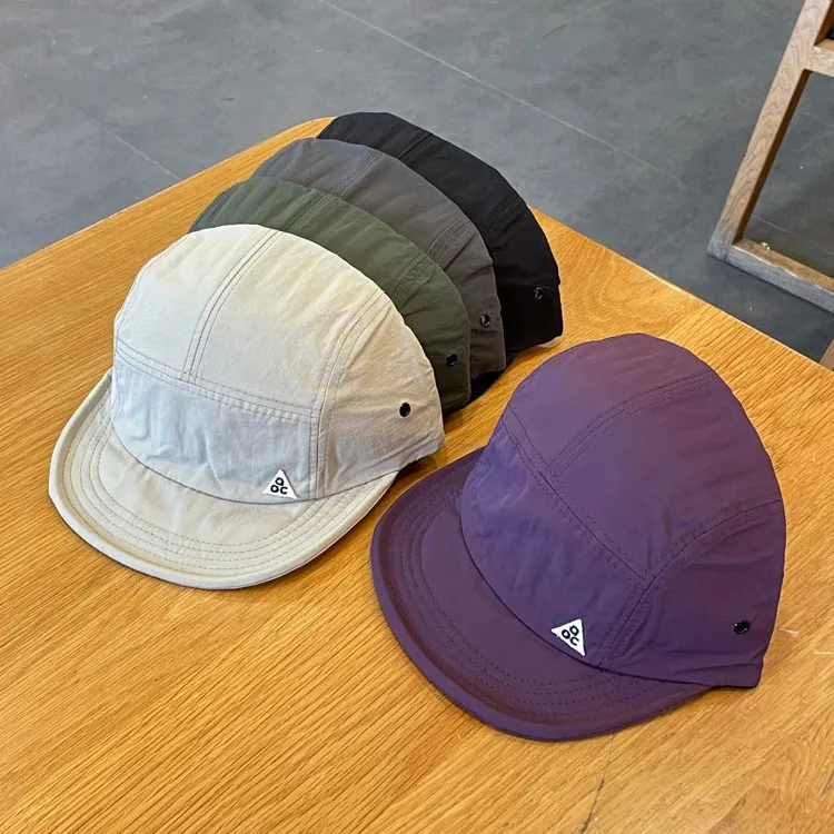 Cappello da baseball corto giapponese da uomo e da donna, a visiera morbida, a cinque pezzi, per esterni, ad asciugatura rapida, da strada, 240621_voghion.com