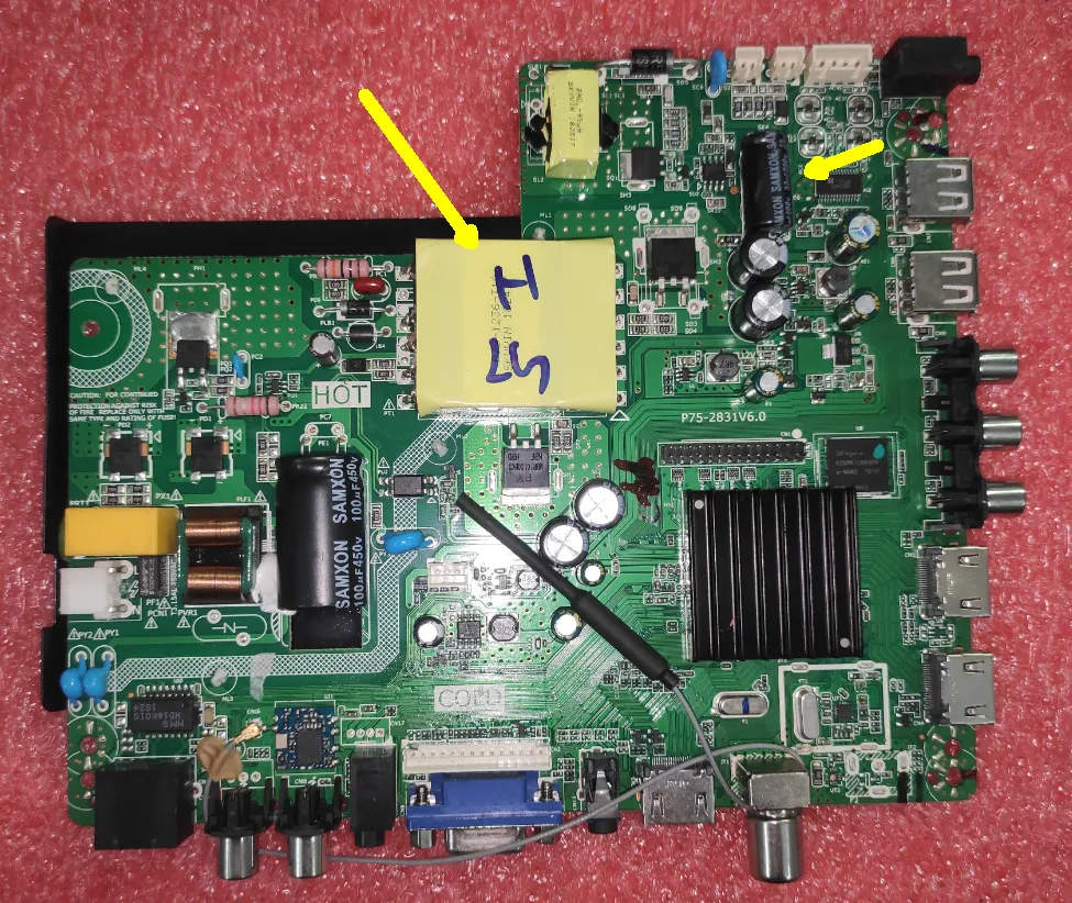 海外から輸入 amd TV LCD 3-in-1 motherboard 82V/66V 75W, P75-2831v6.0, with テレビ