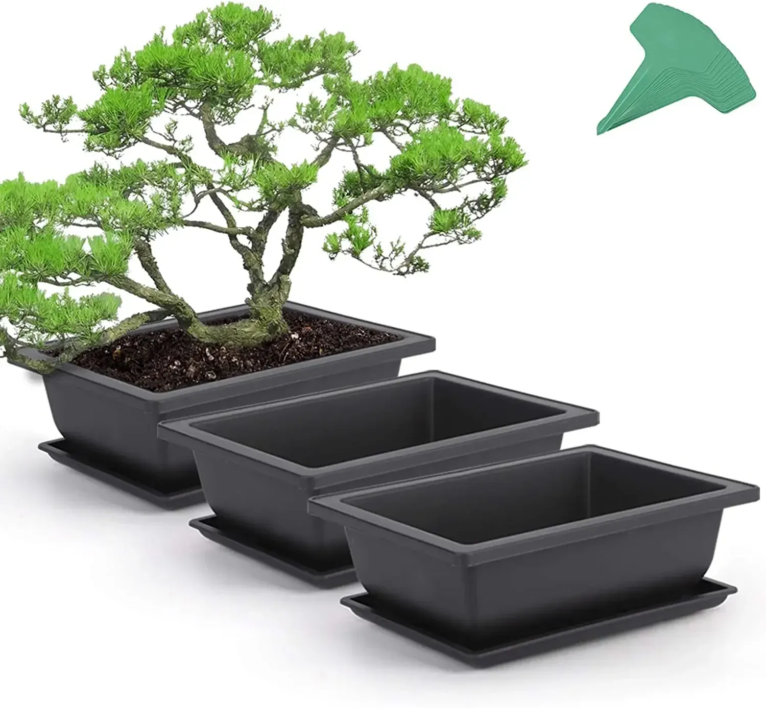 Bonsai Training Pots With 4 Plastic Plant Labels... From Ddmyjan, $29.45 |  DHgate.Com