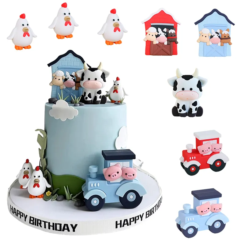Editable Farm Animal Cake Topper Printable Old Macdonald Birthday Decor, Barnyard Party DIY...
