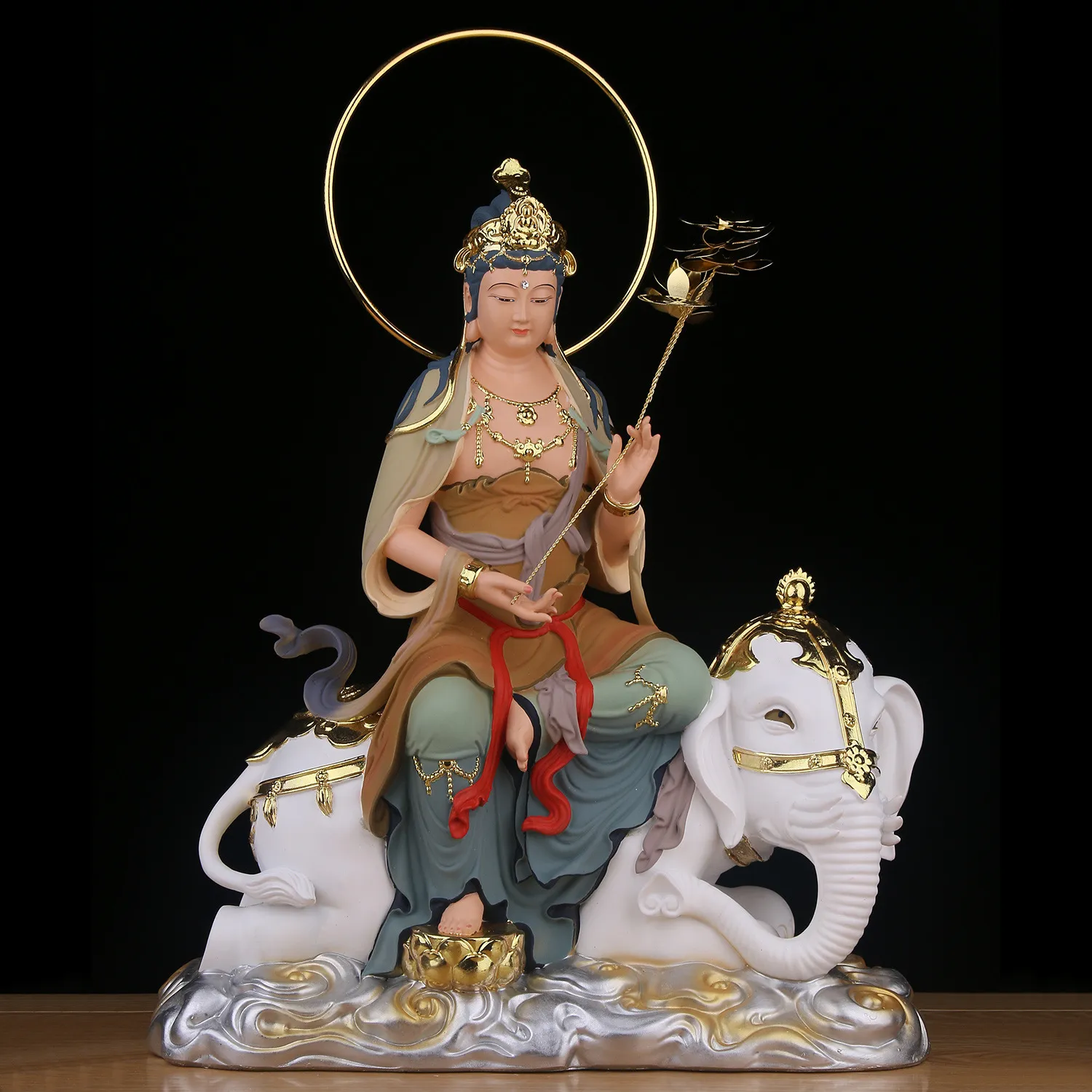 DHgate.com:Manjusri & Samantabhadra Statues, Hua-yen