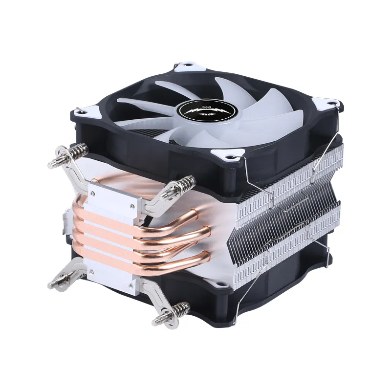 Copper Pipe CPU Cooler with 4 Heat Pipes and 120mm Fluid Bearing Fan ...