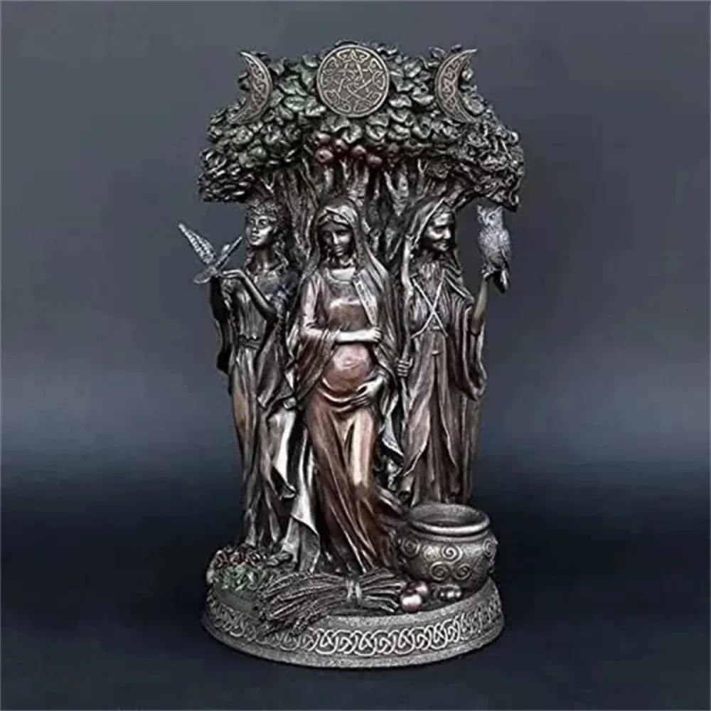 Statue Athéna Déesse Grecque - Résine 24,5cm - Vintage Musée Grec D'Athènes