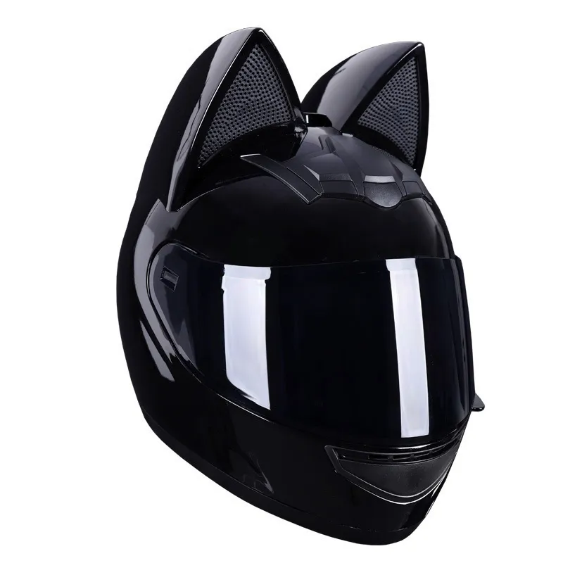 Motorcycle helmet for women, carbon fiber half-face with cat ear design,  universal fit from Dhgate Motorcycle Helmets - price 261.31