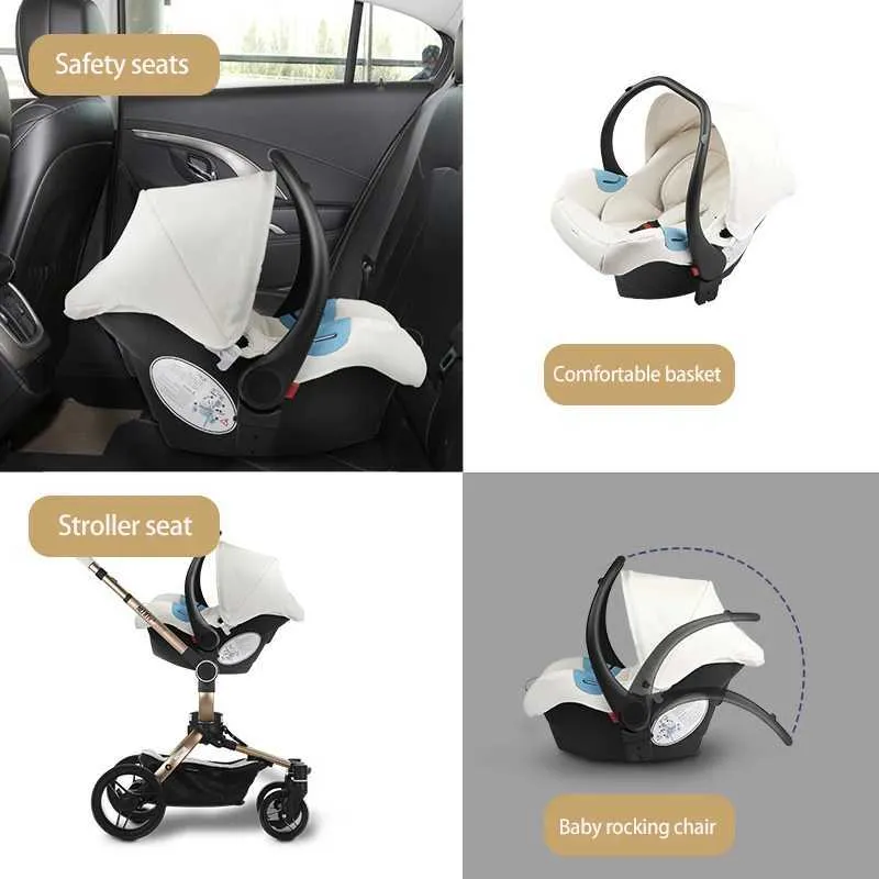 Strollers Aulon Baby Stroller 360 Rotation Pram Combo Car Seat Luxury Pram Max Of Aulon Pushcar WX From 69 79 DHgate