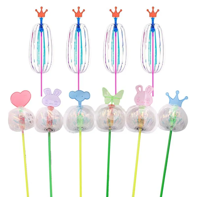 Magic Twirler Rainbow Wand - LED Rotation à Bulles, Matériau