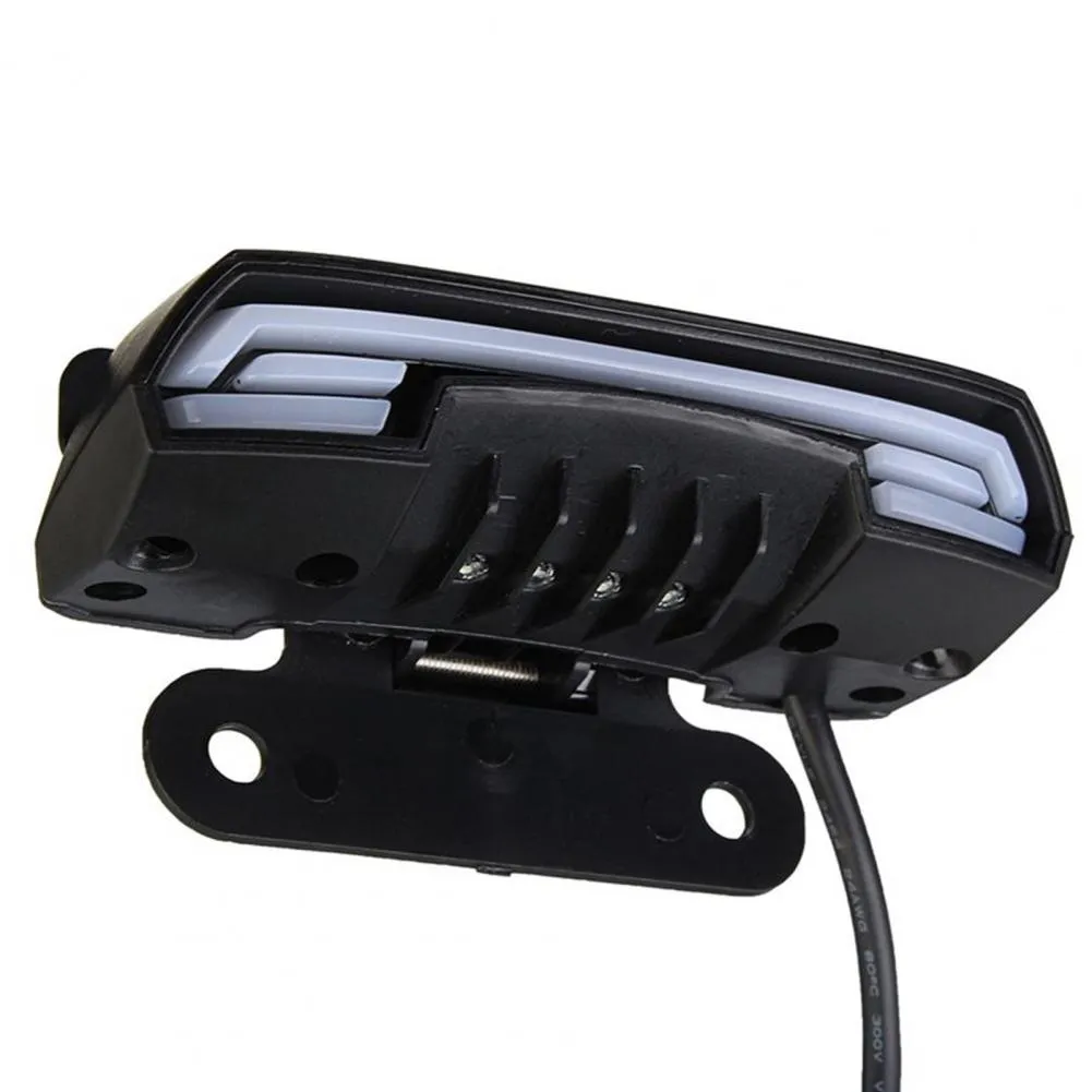 Universal Motorcycle LED License Plate Light – 12V White Light, Rear Tail Lamp (60x31mm)