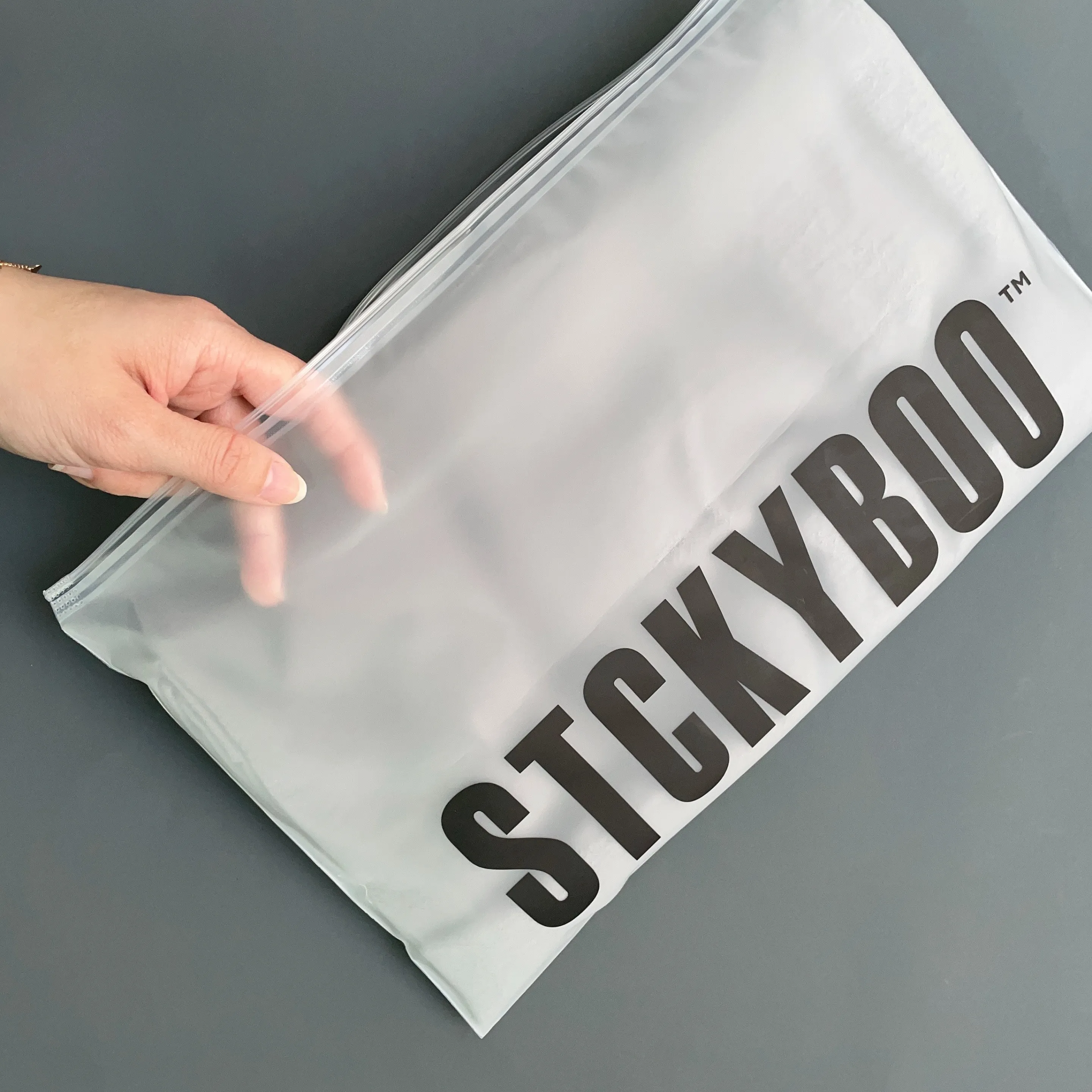 Frosted poly bags sale