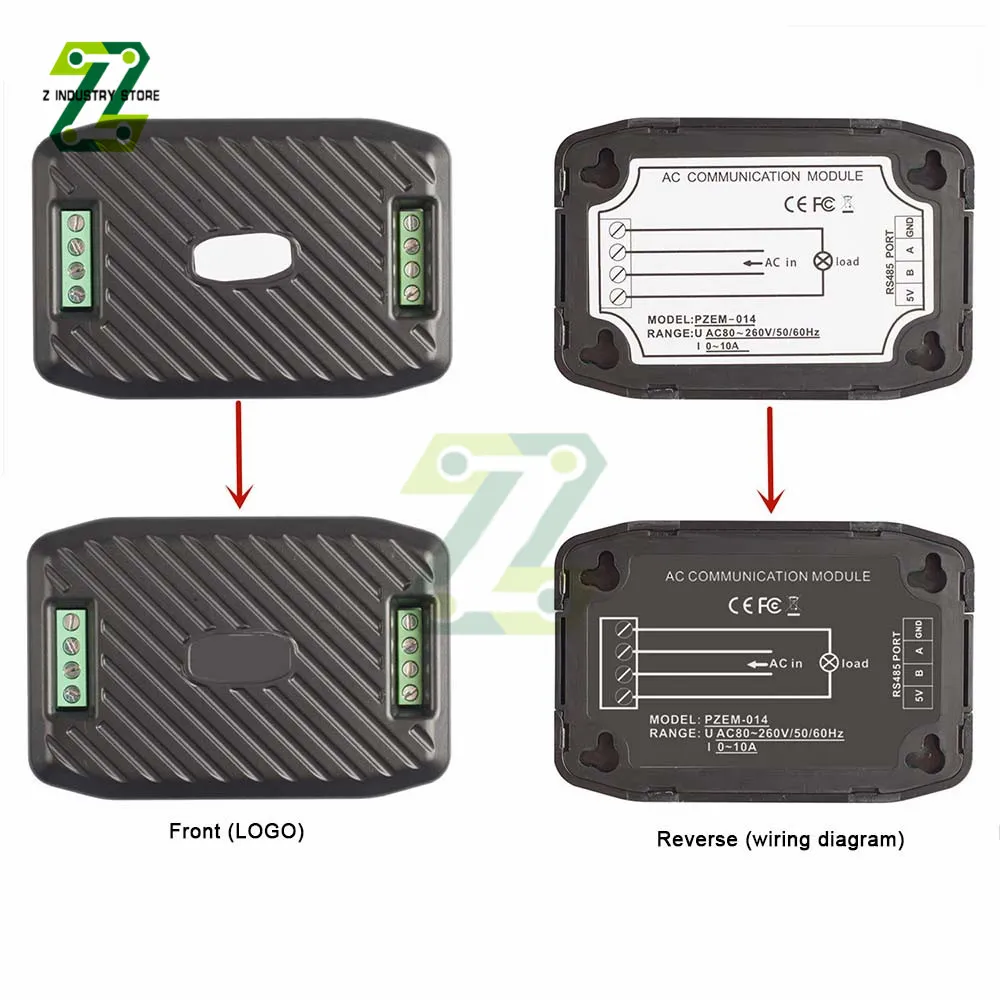 PZEM 016 RS485 Modbus Voltmeter Ammeter Power Energy... From Ddmyjun ...