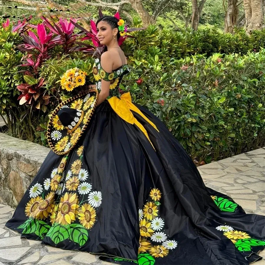 green emerald velvet dress Amazon.com: Zhangyo Black Mexican Quinceanera Dresses with Train Floral Off  Shoulder Vestidos de 15 años Ruffle Layered XV Dresses with Bow Vintage  Embroidery Sweet 16 Dresses 0: Clothing, Shoes & Jewelry