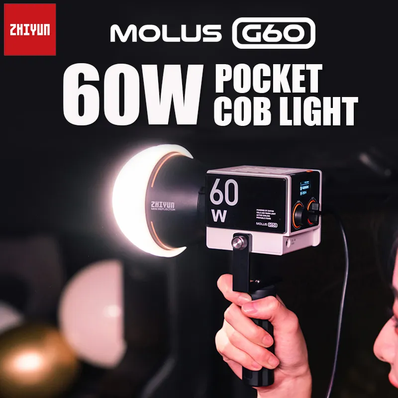ZHIYUN MOLUS G60 60W LED COB Video Light 2700K-6500K with APP