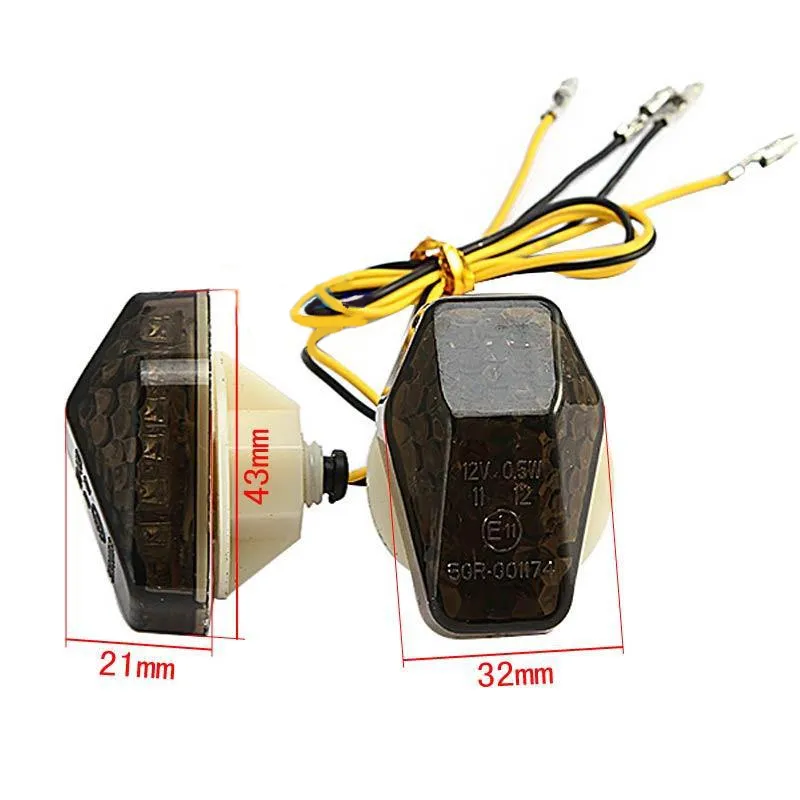 LED Flush Mount Turn Signal Light Blinker For Suzuki 2001-2005