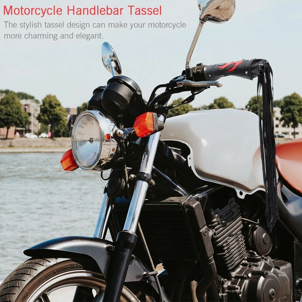 DHgate.com:ZORBYZ Black Flame Faux Leather Motorcycle Grip