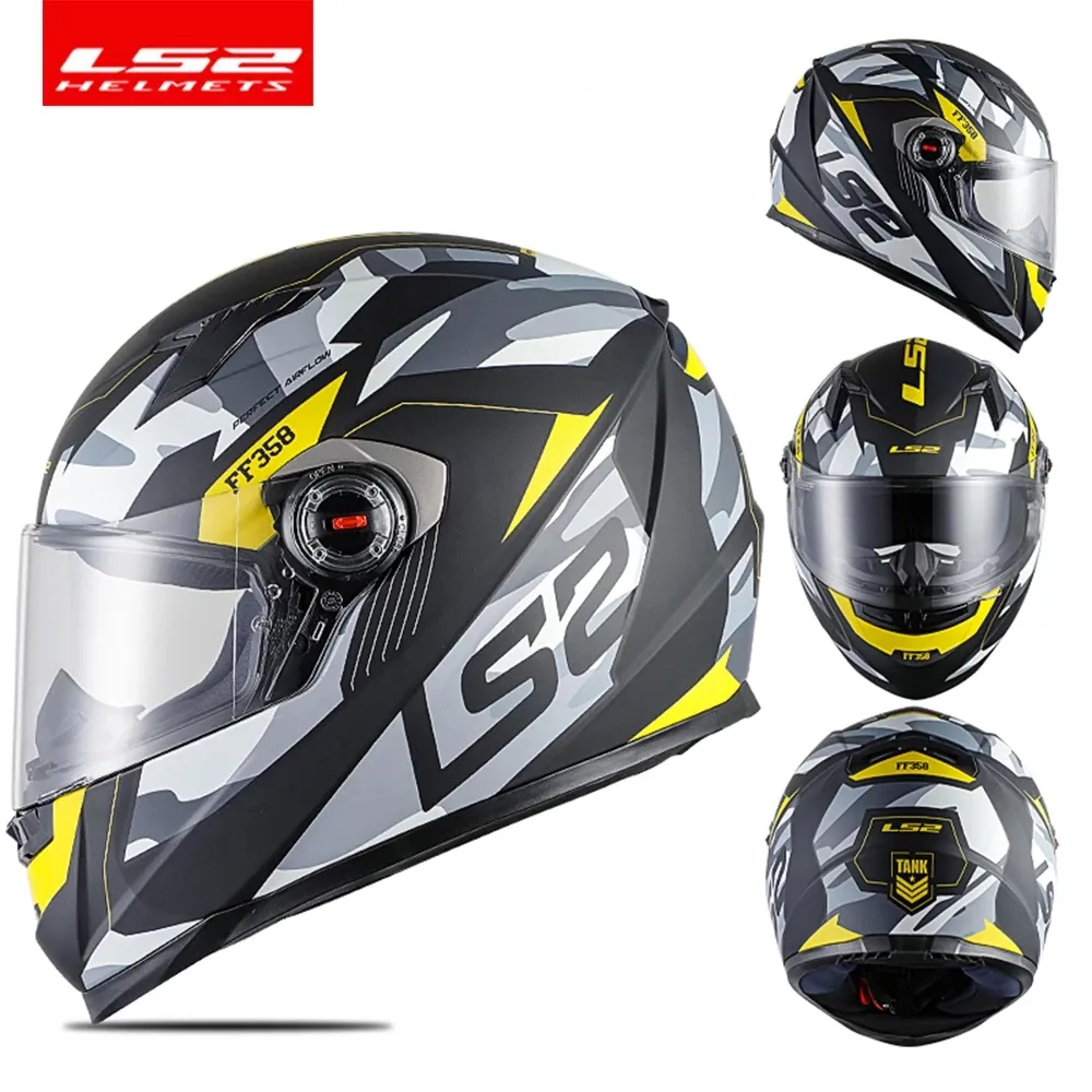 LS2 FF358 Full Face Motorcycle motorcycle helmets -