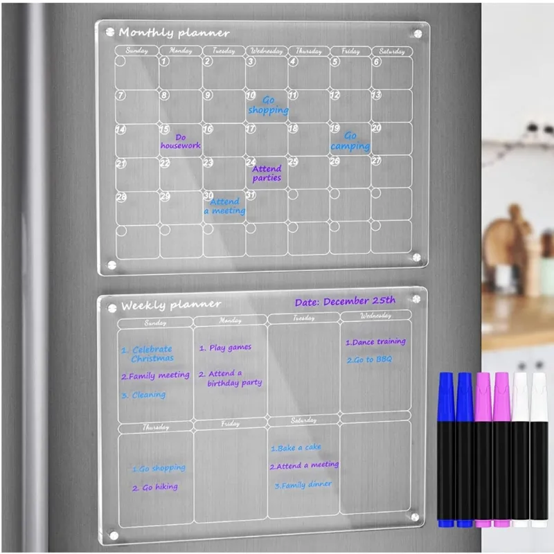 DHgate.com:Acrylic Magnetic Dry-Erase Calendar - Planning Board 