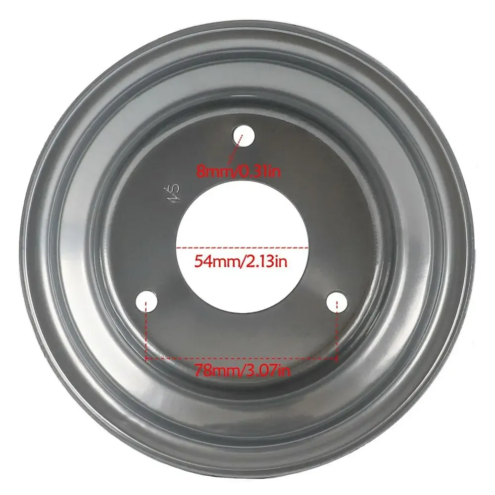 Black 6" ATV Rim (3-Hole) For 145/70-6 Tires - Part # TP-12227 / PART12227 6 thumbnail image