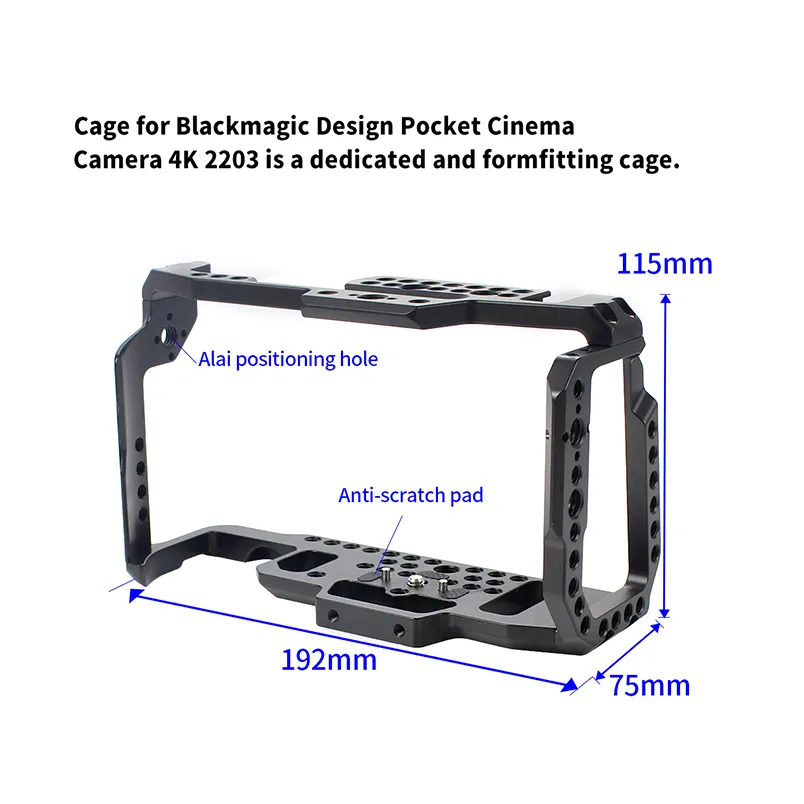 Blackmagic Design Bmpcc Og Smallrig Cage Varavon Armor Pocket For