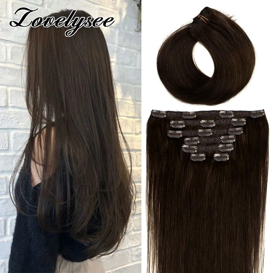 100g Clip in Hair Extensions 100% Remy Human Hair Brazilian  display picture 2