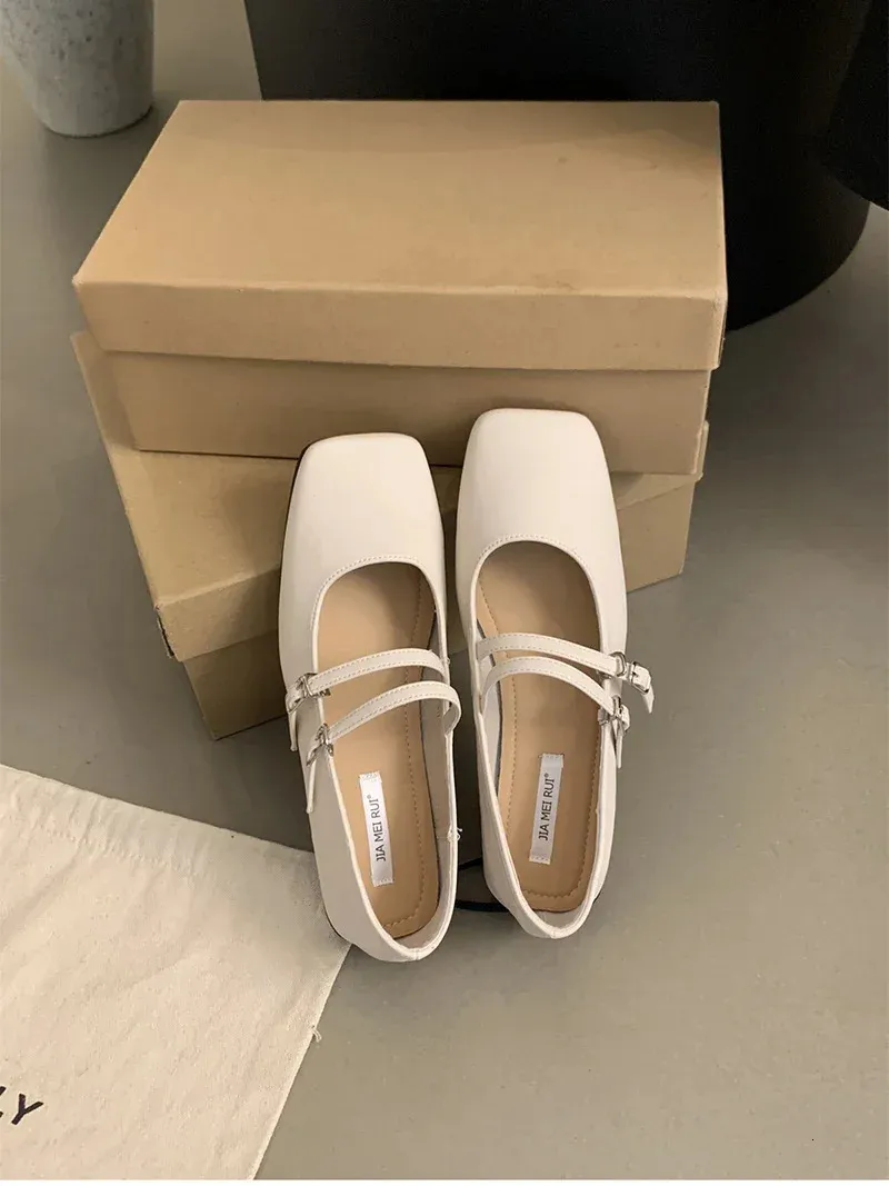 Ballerine mary jane da donna con punta quadrata scarpe comode_voghion.com