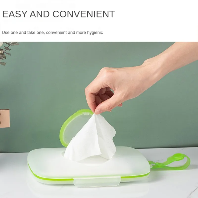 2PCS Wet Wipe Pouch Travel Wipes Case Reusable Wet Wipe Bag Cases