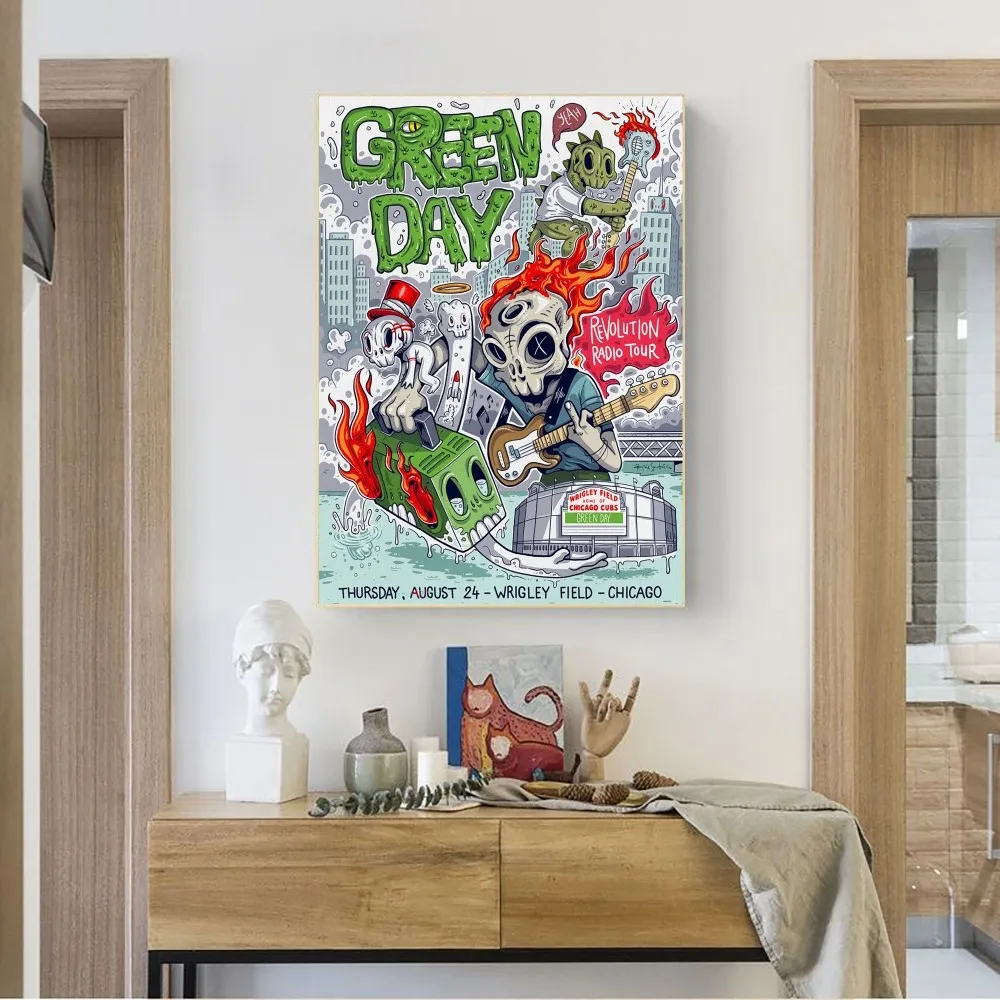 DHgate.com:No-Framed GreenDay Band Kraft Posters for Club