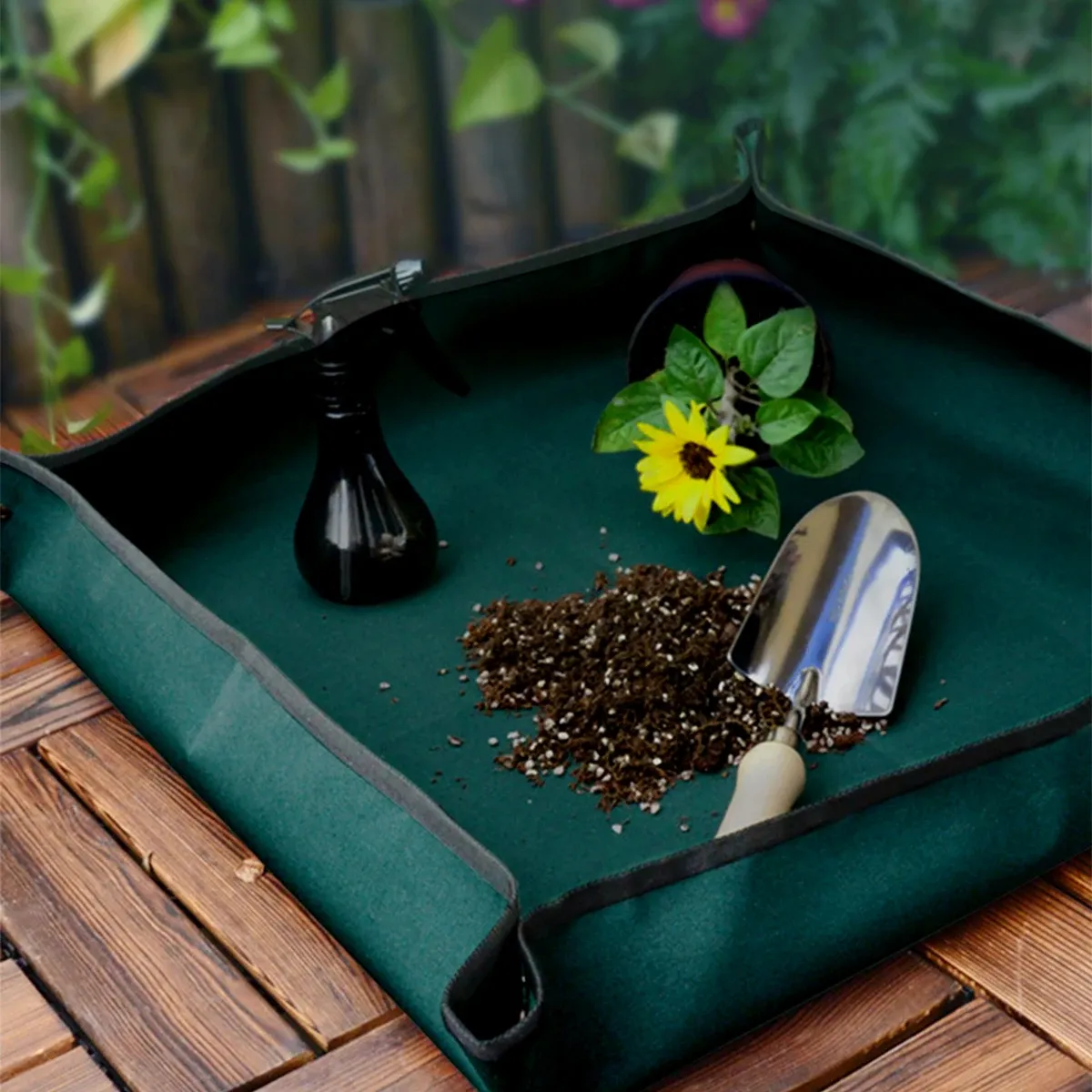 Foldable Floor Mat Waterproof Gardening Mat, Thicken Oxford