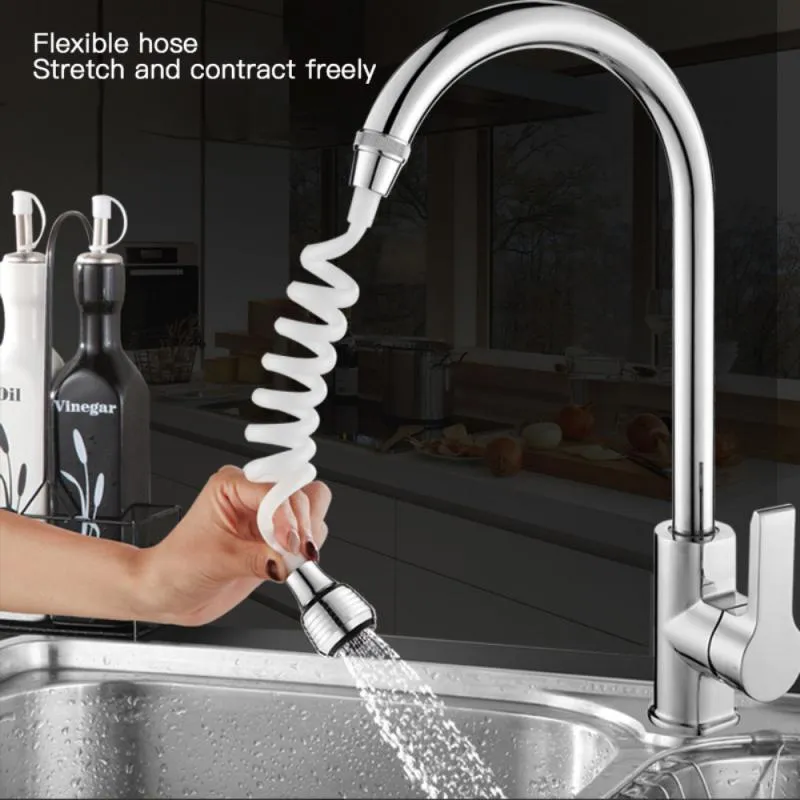 Swanliss Sink Sprayer Hose Attachment – 78.74 Inch, Plastic Rubber, White, Attaches To Round Faucets, Portable Shampoo Sprayer For Bath, Baby, Dog Washing, And Hair Rinsing