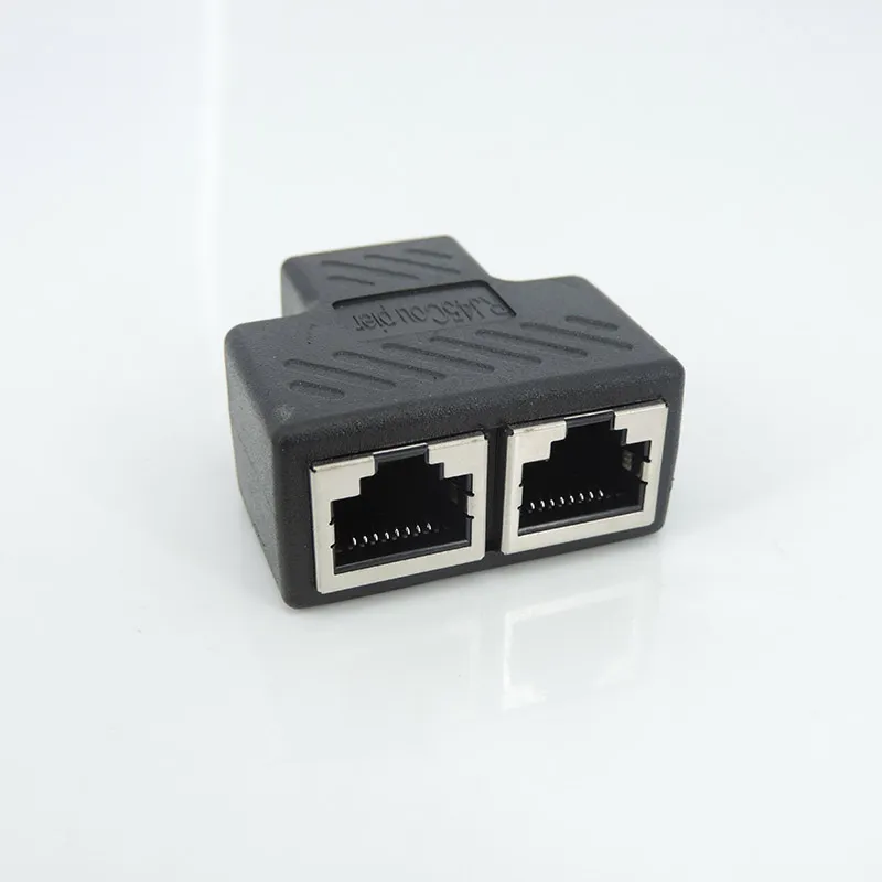 2-Way Ethernet Splitter RJ45 Female to Female Network Extender ...