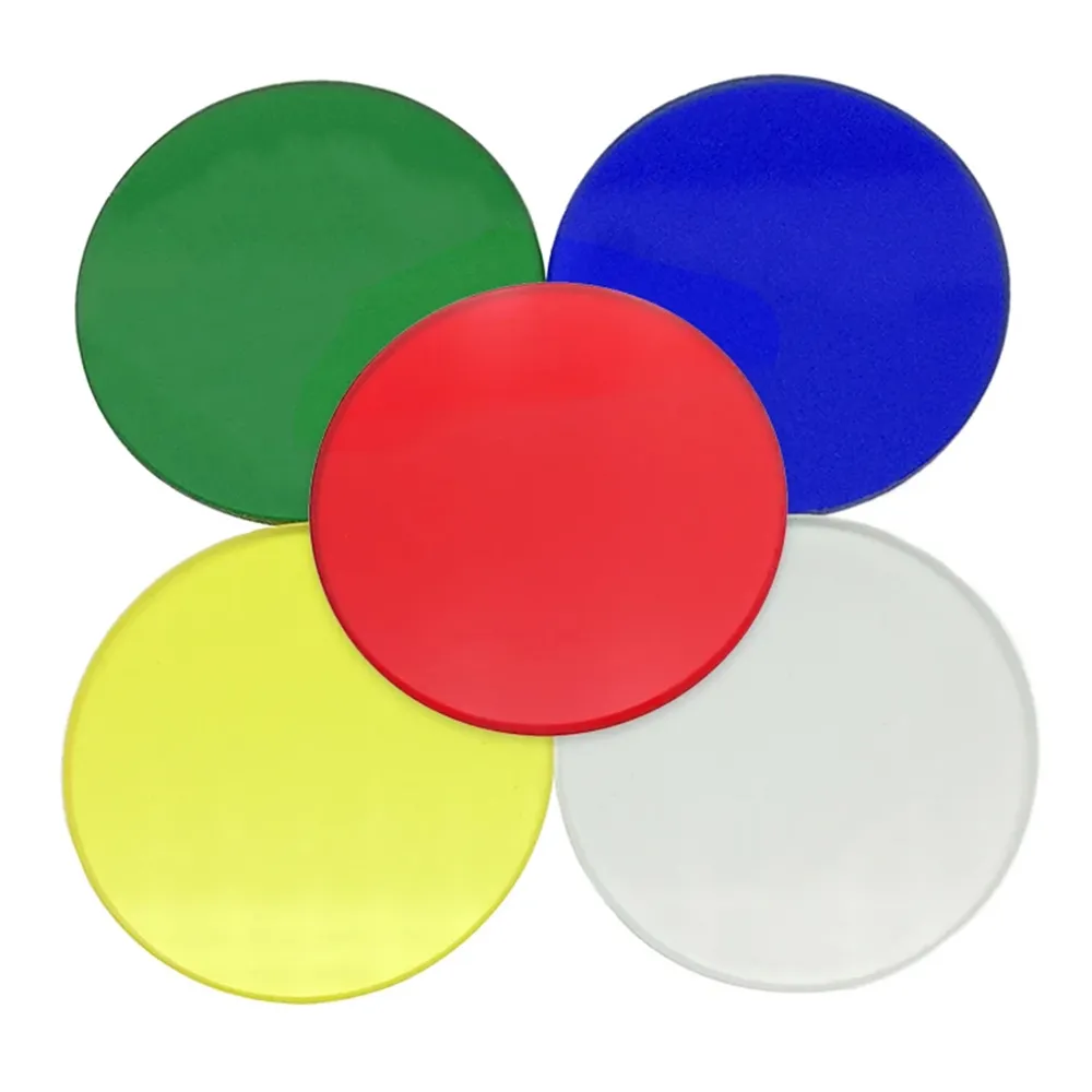 Microscope Basic Filters 32mm Glass Microscope Color Filters Transparent Frosted Biological ...
