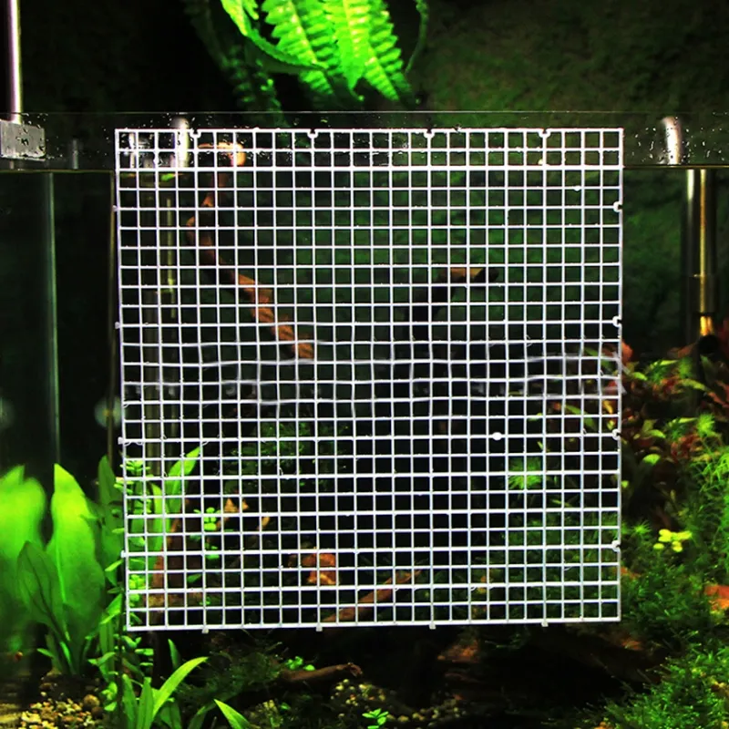 Plastic White Aquarium Fish Divider With Egg Crate And Separation Plate ...