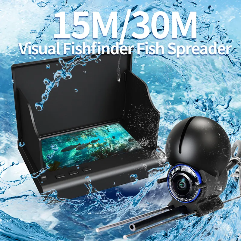 are fish finders waterproof FF-718Li LUCKY Rechargeable Finder 328ft / 100m depth Wired / Wireless Sensor allows you to operate with Portable Cable Transducer Wireless Fishing Fish Finders And Depth