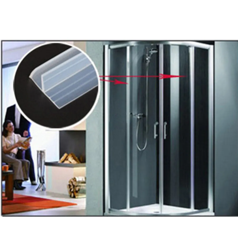 F Shape Shower Door Seal 2m For 6mm Glass Thickness