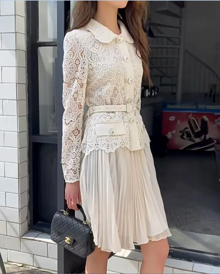 sachin and babi light blue dress Chiffon Sleeve Plunge Belted Fitted Dress In BLACK