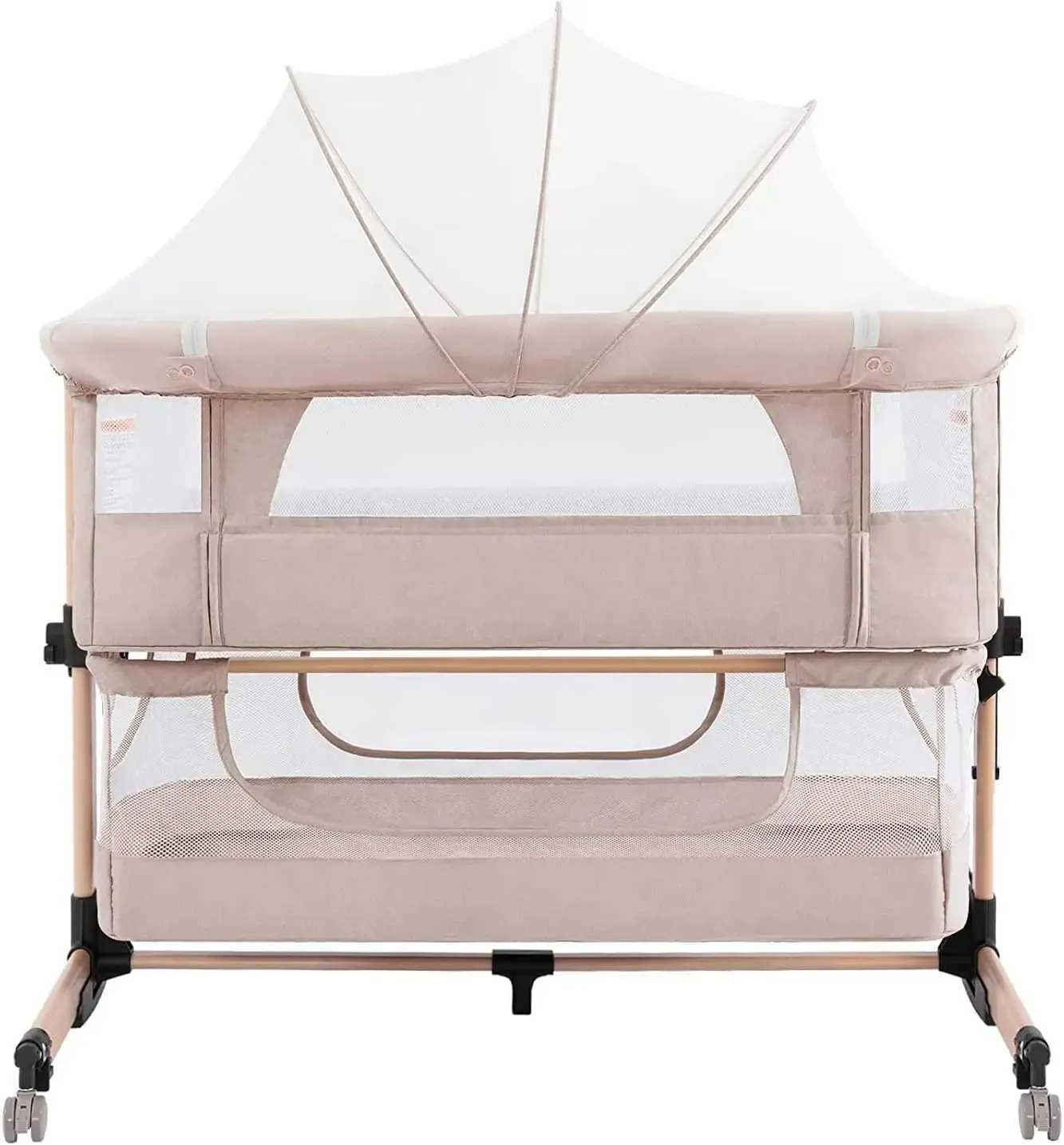 beige crib