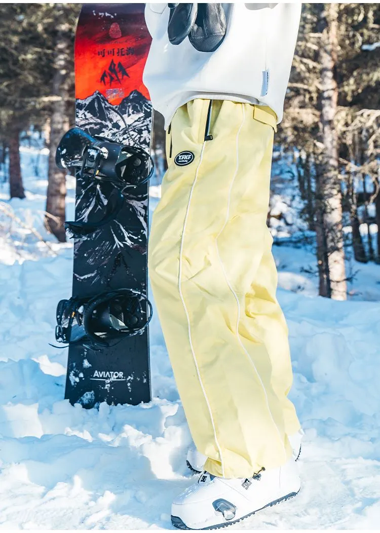 Men Ski Pants Winter Warm Snow Trousers Male