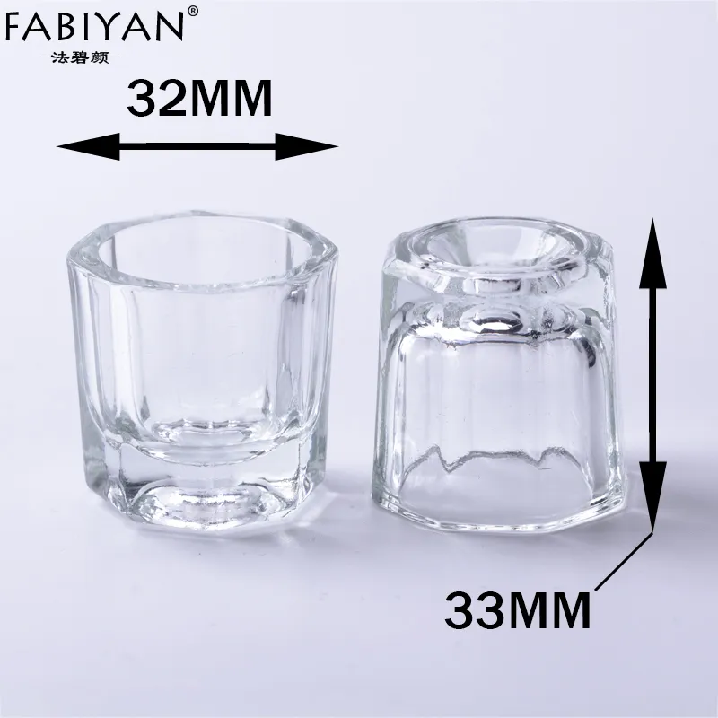 Plato De Vidrio Tipo Dappen Para Uñas Acrílicas Y Arte Dental - Herramienta Para Mezclar Líquido Y Polvo