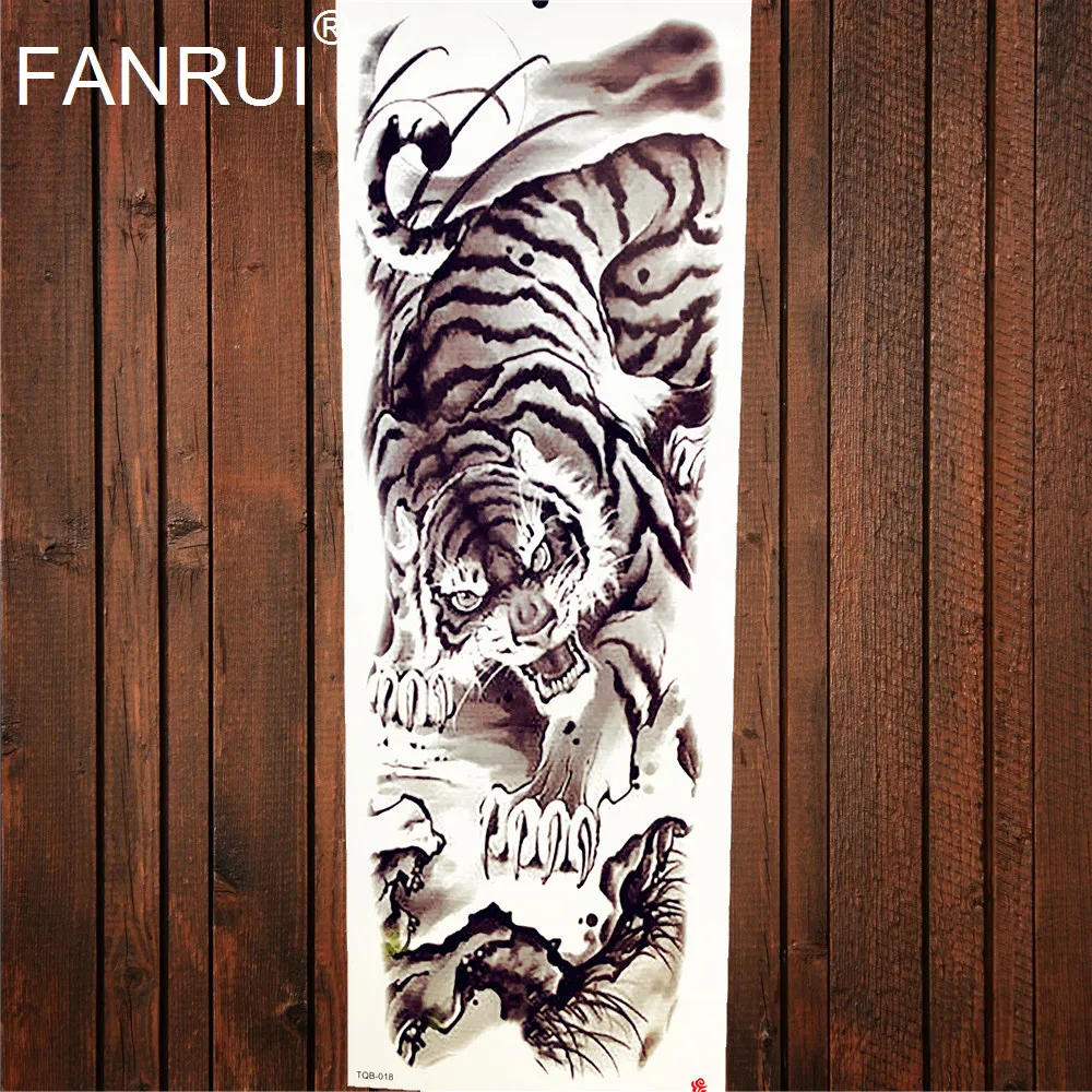 Shackle Sticker Skull Shackles Full Arm Sleeve Arm Tattoo Temporary Sticker 48x17CM ...