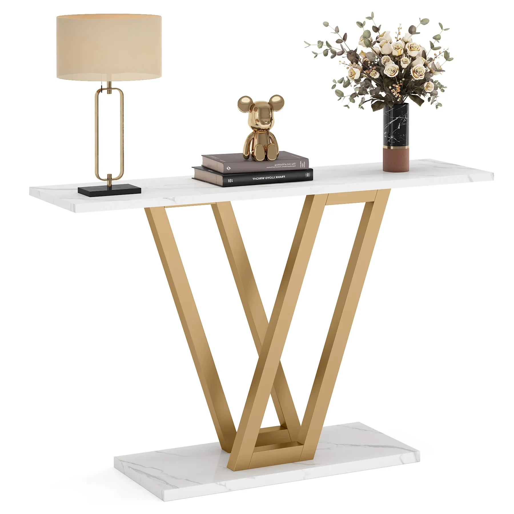 Tribesigns 43 Inch Console Table Industrial Entryway Hallway Table ...