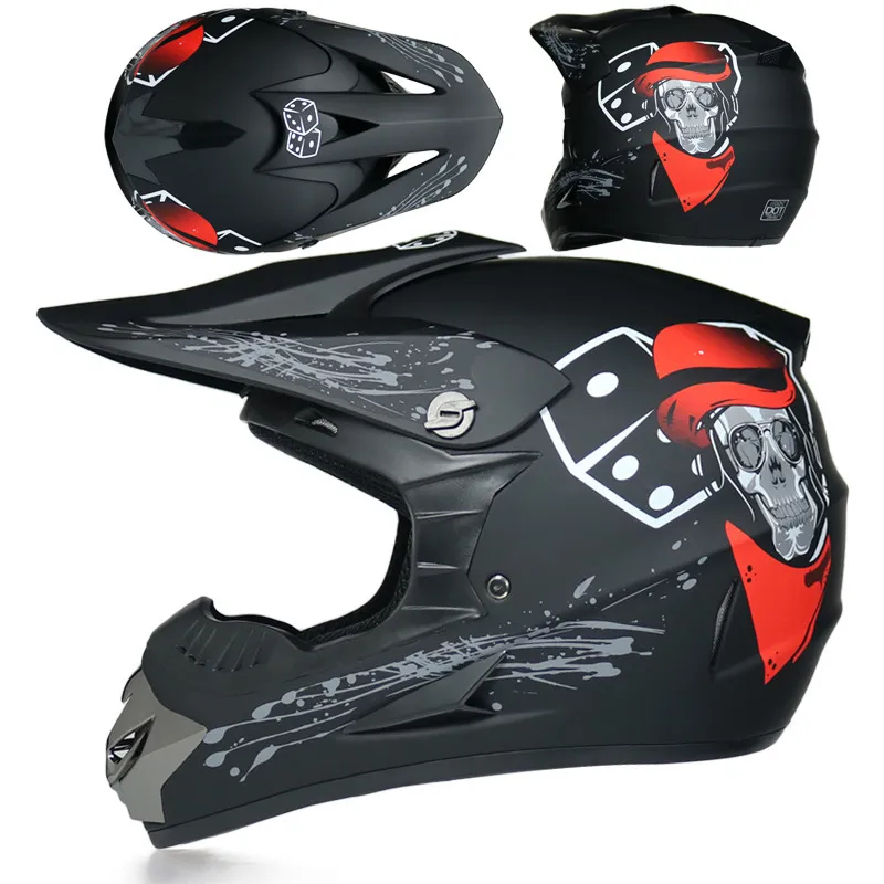 Pro Motocross DOT-Approved Full-Face Dirtbike Helmet for Men Women