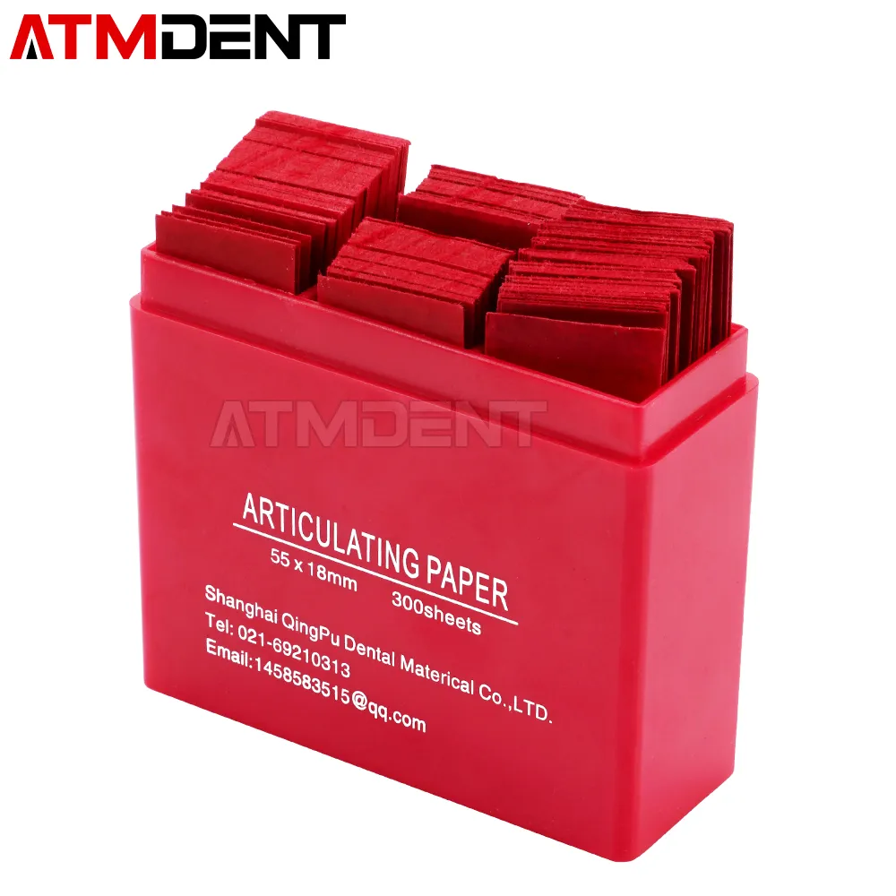 Dental Articulating Paper Thin Red - 12 Books Per Box (12 Sheets Each) | Part #199-00