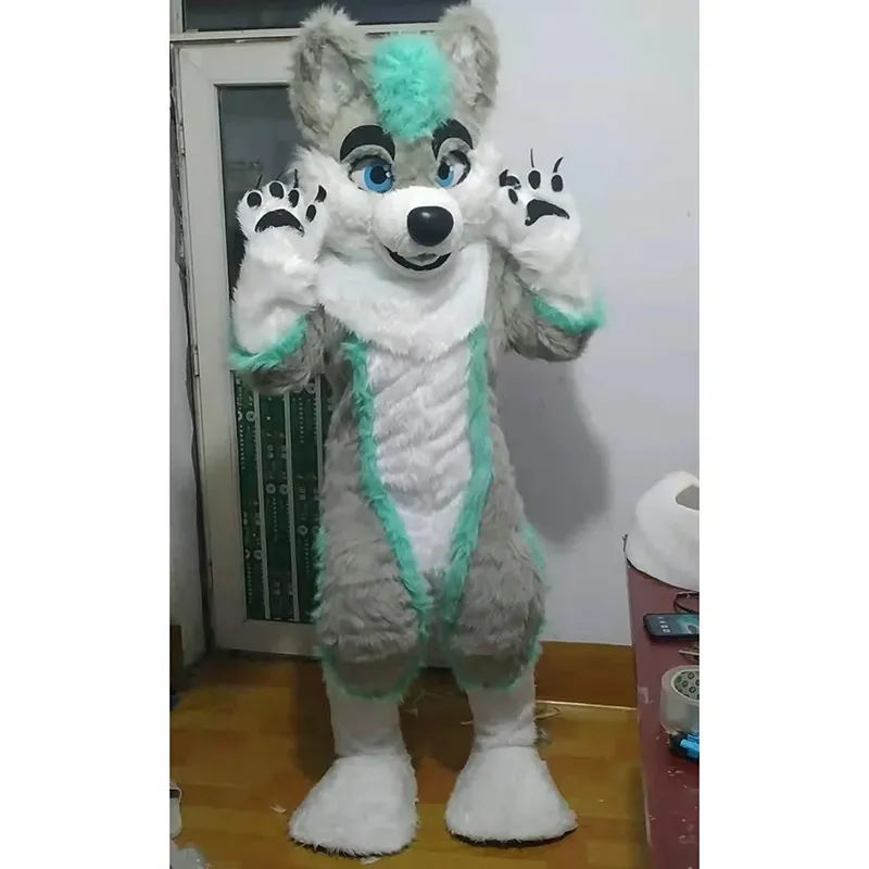Kawaii Fursuit Costume: Husky Dog Mascot For Halloween, Anime Theme ...
