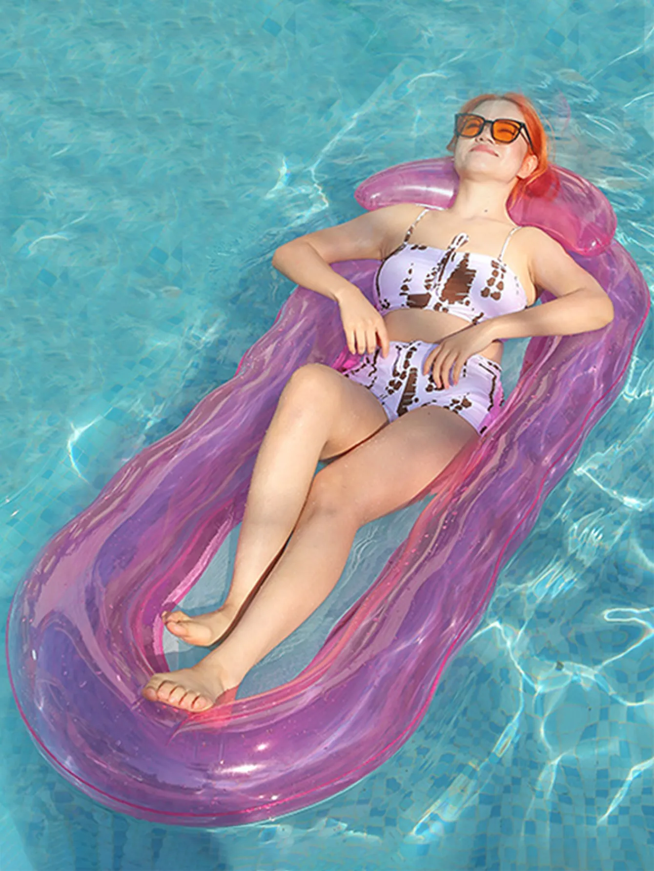 Heart Pool Floaties Mesh Pool Raft S Adult Heavy Duty 300 Lbs