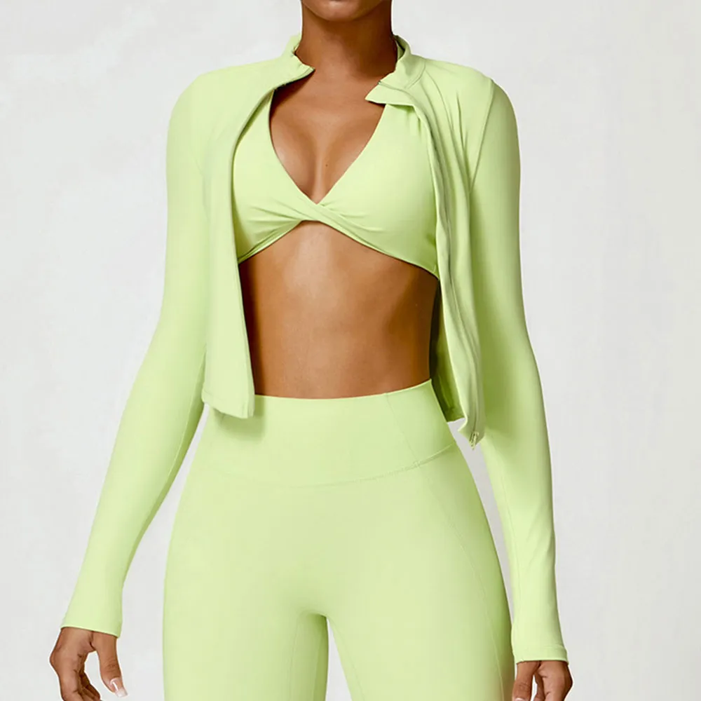 yellow activewear top