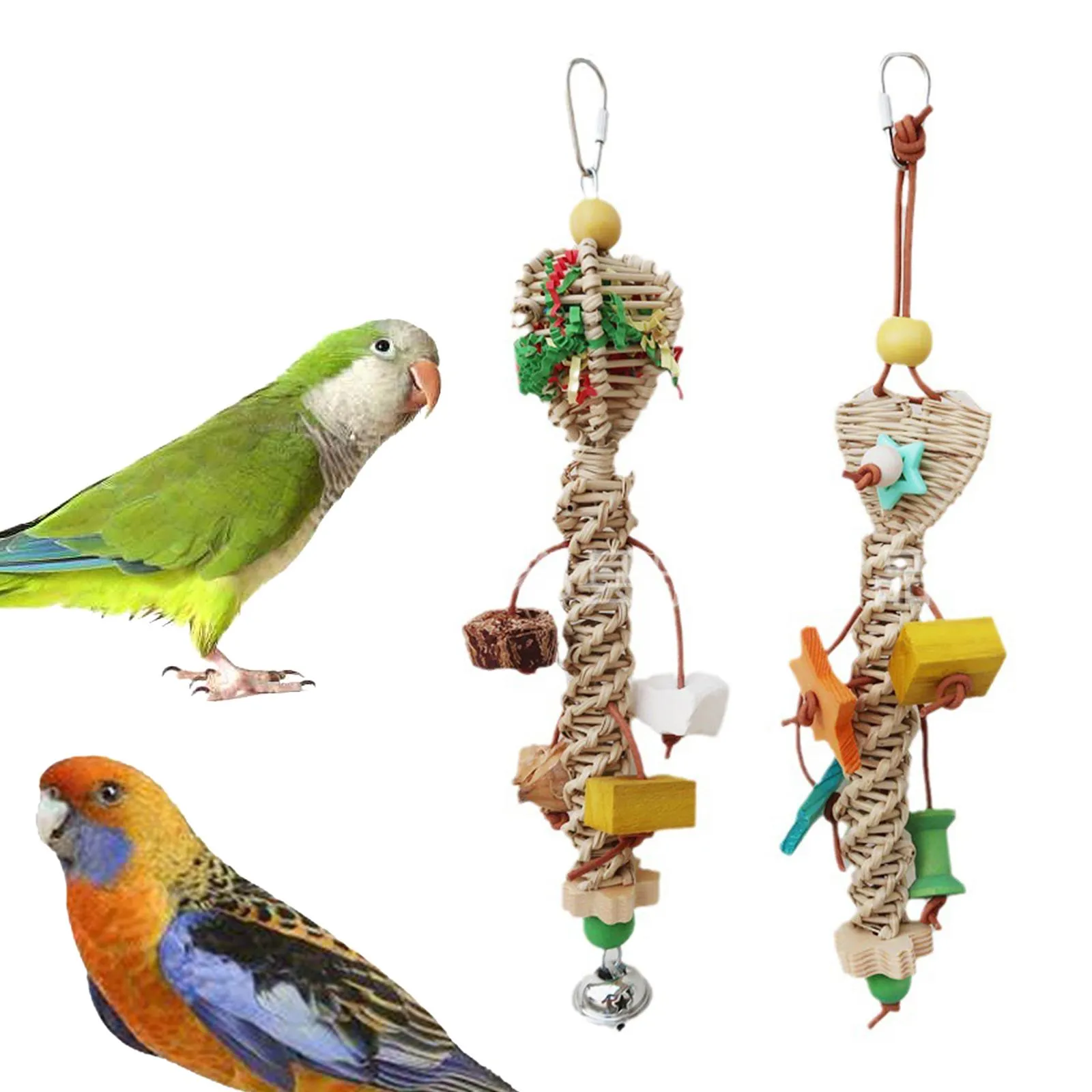 Jainsons Pet Products® Bird Toy Parrot Chewing Toys-Hanging Bell Bird