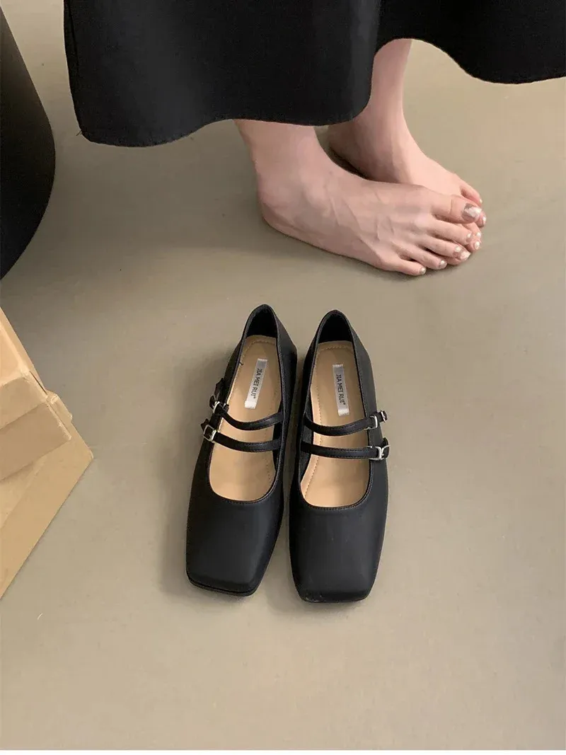 Ballerine mary jane da donna con punta quadrata scarpe comode_voghion.com