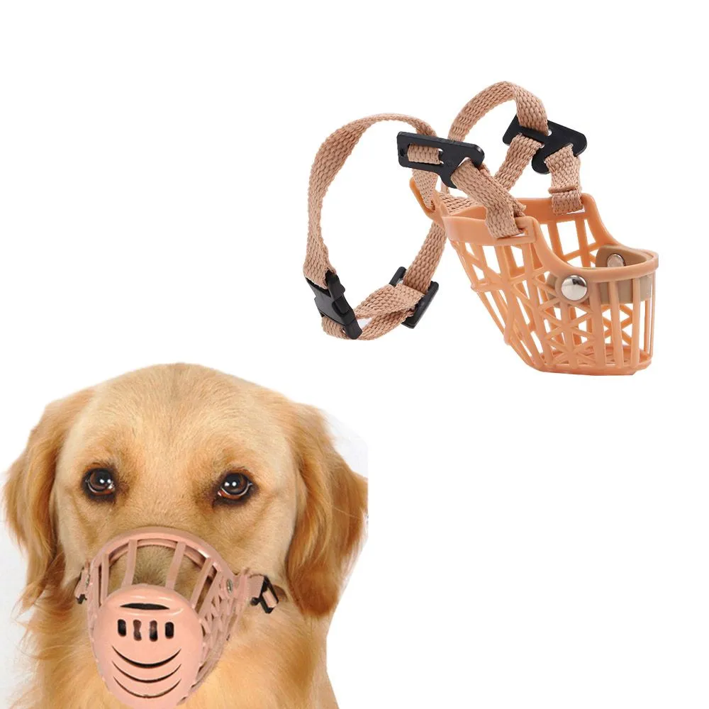 Supply Anti biting Bark Mesh Plastic Dog Mask Pet Supplies Mouth Grooming Pet Dog Muzzle